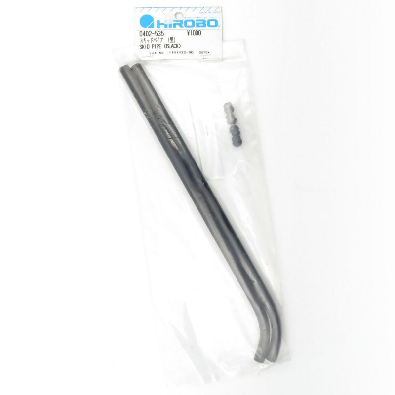 HIROBO 0402-535 SHUTTLE SCEADU GPH346 SKID PIPE BLACK #0402535