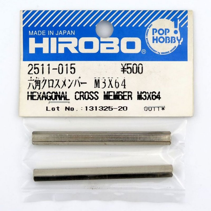 HIROBO 2511-015 HEXAGON CROSS MEMBER M3 X 64 #2511015