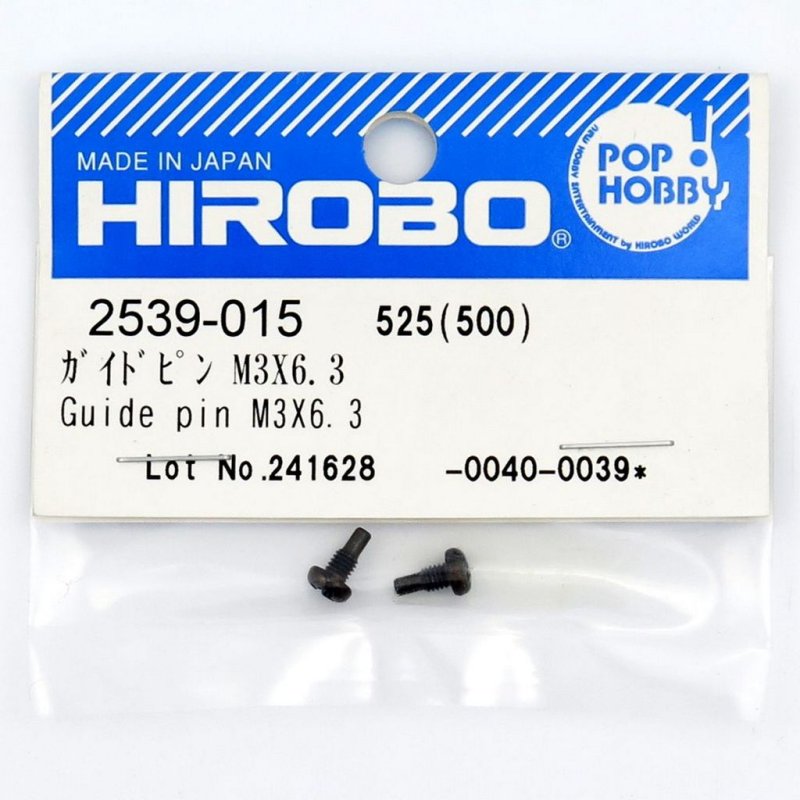 HIROBO 2539-015 GUIDE PIN M3 X 6.3 #2539015
