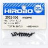 HIROBO 2532-036 CAP SCREW M2 X 5 10PCS #2532036