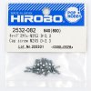 HIROBO 2532-082 CAP SCREW M2 X 5 D=3.3 10PCS #2532082