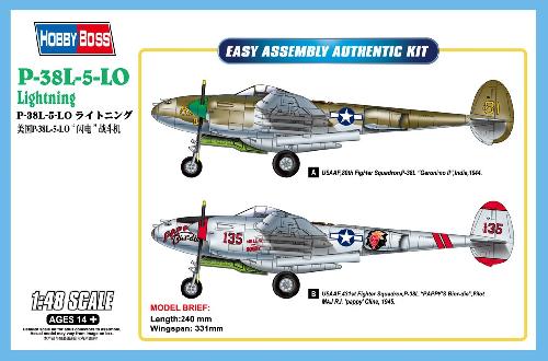 Hobby Boss 85805 - 1/48 P-38L-5-L0 Lightning WWII