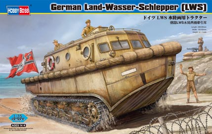 Hobby Boss 82430 German Land-Wasser-Schlepper (LWS) amphibious tractor Early production