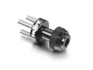 HUDY 102378 - Aluminium NUT 3-PINS Wheel Adapter - FRONT/REAR - 1/12 PAN CAR