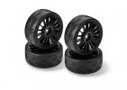 HUDY 803040 - 1/10 Slick Tires Right & Left (2+2)