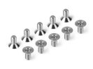 HUDY 903306-T - Titanium HEX Flat Head Screw SFH M3x6 (10)