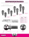 alt="HUDY 990004 Titan Ball Stud D=4.9 / L=4 / S=3.5 / 2mm HEX (2)" title="HUDY 990004 Titan Ball Stud D=4.9 / L=4 / S=3.5 / 2mm HEX (2)"