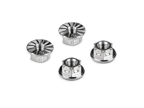 HUDY 296542 - Titanium NUT M4 With Serrated Flange (4)