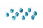 HUDY 296530-B Aluminum Nut M3 - Blue (10)