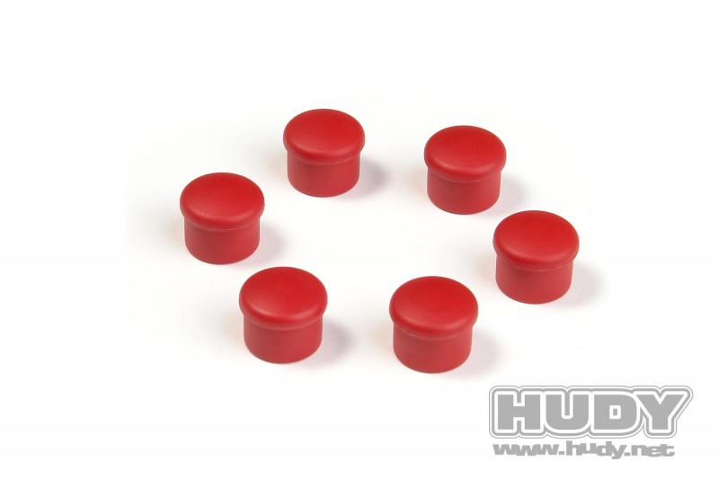 HUDY 195058-r - HUDY Cap For 18mm Handle - Red (6)