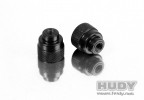 HUDY 109460 - Aluminium Nut M3 For 1/10 & 1/12 Pan Car Set-Up System (2)