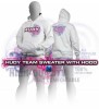 HUDY 285500l - HUDY Sweater Hooded - White (l)