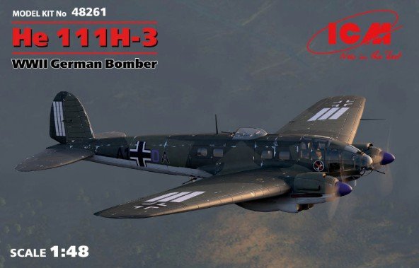 ICM 48261 - 1/48 He 111H-3, Wwii German Bomber