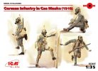 ICM 35695 - 1/35 German Infantry in Gas Masks (1918) (4 figures)