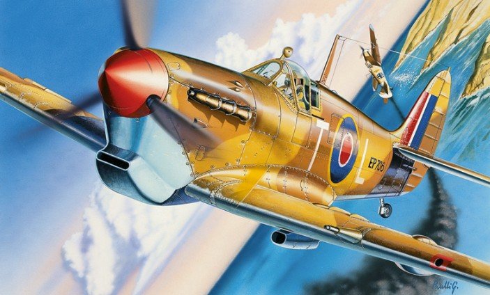 Italeri 71001 - 1/72 Model Set : Spitfire MK.VB