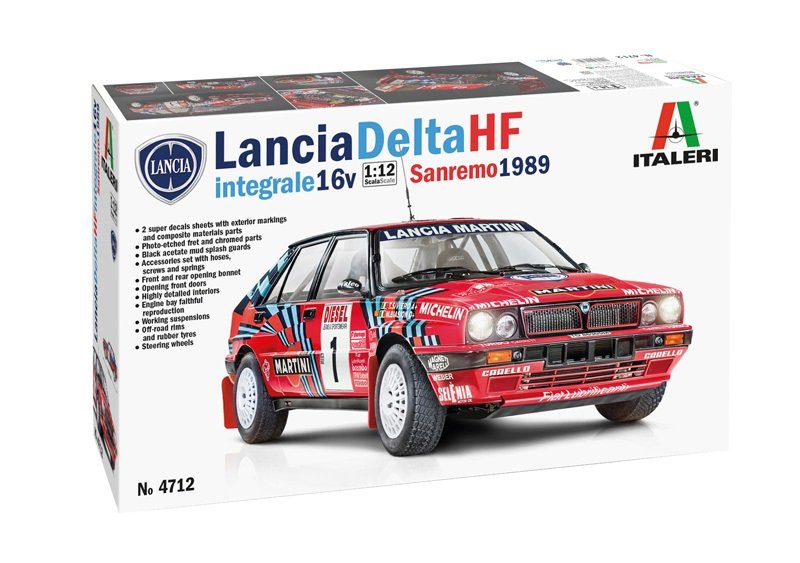 Italeri IT-4712S - 1/12 Lancia Delta HF Integrale Sanremo 1989