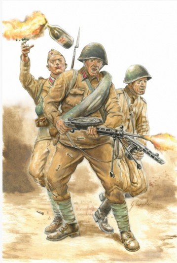 Italeri 15602 - 1/56 WWII Soviet Infantry