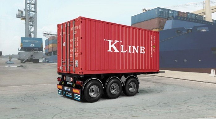 Italeri 3887 - 1/24 Tecnokar 20\' Container Trailer