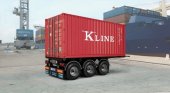 Italeri 3887 - 1/24 Tecnokar 20' Container Trailer