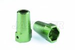 Axial Racing SCX-10 Honcho & Dingo Aluminum Rear Axle Lock-Out (Green)