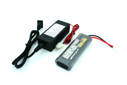 Jazrider 7.2V 1800mAh 10C NiMH Battery with Ni-MH Ni-Cd 2.4-7.2V Battery Charger Auto Switching - JAZRIDER [JR-T-00025-1800]