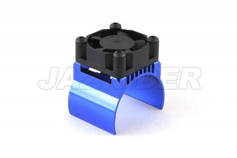 Jazrider Aluminium 540 Motor Heat Sink (Blue) w/Cooling Fan