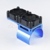 Jazrider RC Aluminium 540 Motor Heat Sink (Blue) w/Twin Cooling Fans