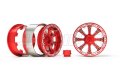 alt="Aluminum 1.9\'\' Beadlock 8 Spokes Wheels (TYPE E) - Red" title="Aluminum 1.9\'\' Beadlock 8 Spokes Wheels (TYPE E) - Red"