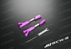 Alloy Front and Rear Upper Arms (Purple) with Titanium Tie Rod For HPI Savage Nitro Off Road Series - Jazrider Brand [JR-CHP-SAV-020]