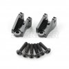 Tamiya CC-02 Chassis Aluminum Lower Suspension Link Mount (Black)