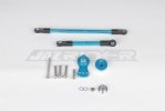 Jazrider Tamiya CC-02 Chasis Aluminium Hi-torque Servo Saver 25T w/Aluminium Tie Rod Set (Blue)
