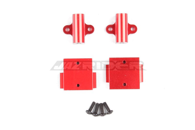 Tamiya Hotshot, Super Hotshot, Hotshot II Aluminum Gear Box Stay w/Stabilizer Mount Set (Red)