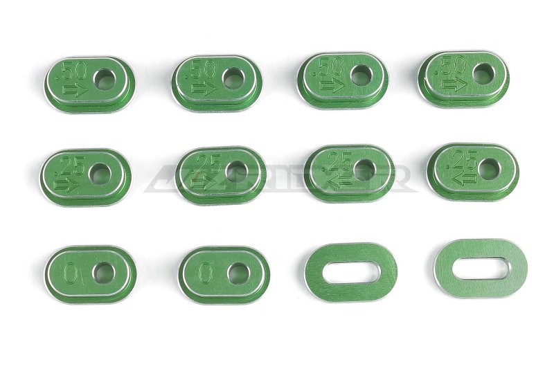 Team Losi Promoto-MX Motorcycle Aluminum Chain Tension Adjuster set (Green)