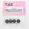 K&S HARD TYPE SPECIAL DAMPERS FOR ERGO 30/50, 21 RACING, MY STAR 30, SHUTTLE #502