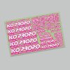 KO Propo 79070 - KO Decal Pink - RSx3/BSx3