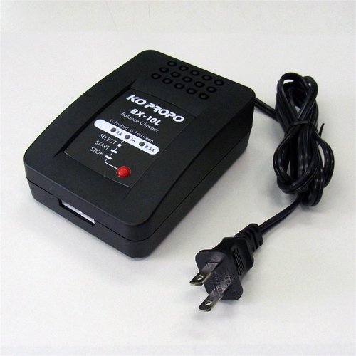 KO Propo 51201 - BX-10L Li-po/Li-fe Charger, input AC 100 - 240V with Japanese plug
