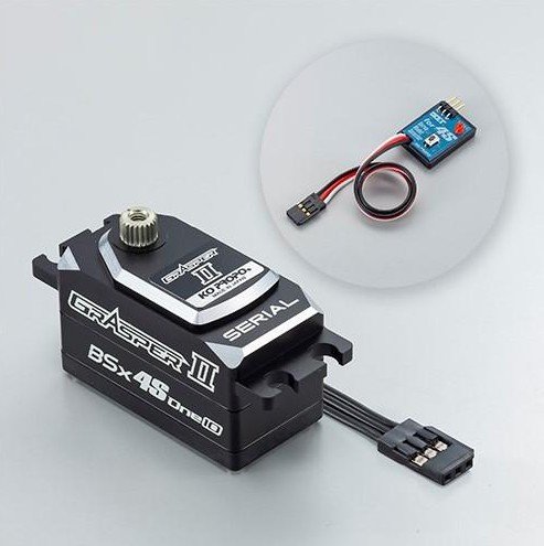 KO Propo 30217 - BSx4S One10 Grasper 2 ICS Digital Servo 7.4V HCS w/61032 Servo Model Selector for 4S