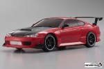 Kyosho 30576ZMR - 1/27  MINI-Z AWD MA-010D - NISSAN SILVIA S15 equipped with GT Rear Wing - Red Metallic - Body/Chassis Set