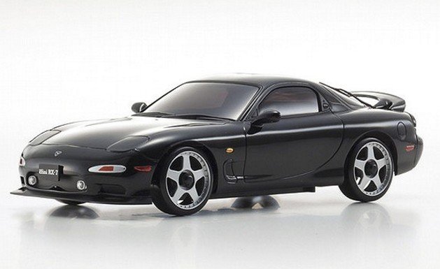 Kyosho 32129BK - AWD MA-020S Mazda RX-7 FD3s Black RS Readyset RTR Mini-Z