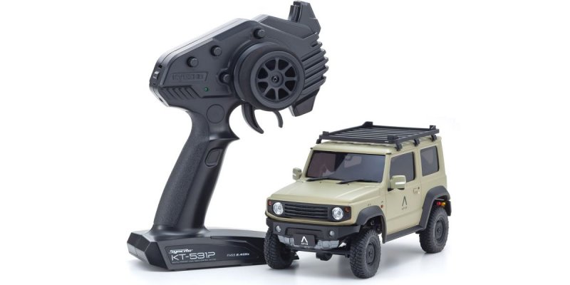 Kyosho 32525K - Radio Controlled Electric Powered Crawling car MINI-Z 4x4 Series Ready Set Suzuki Jimny Sierra APIO JIMNY TS4 Khaki