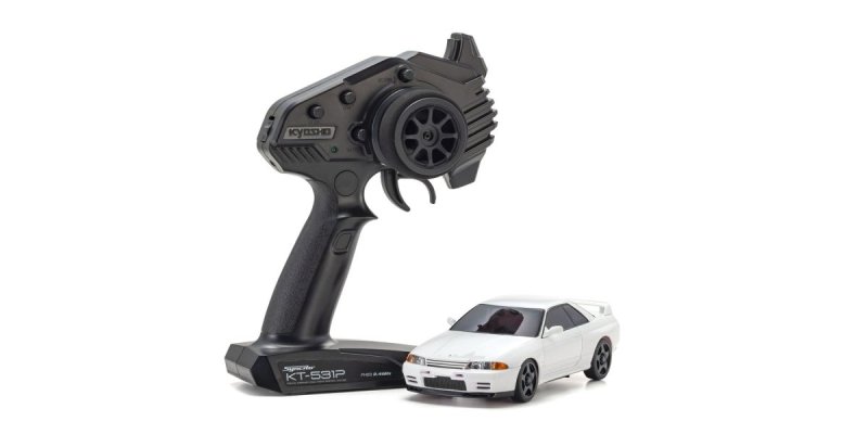 Kyosho 32639W - MINI-Z MA-020 AWD Ready Set NISSAN SKYLINE GT-R N1 Version (R32) White w/Transmitter