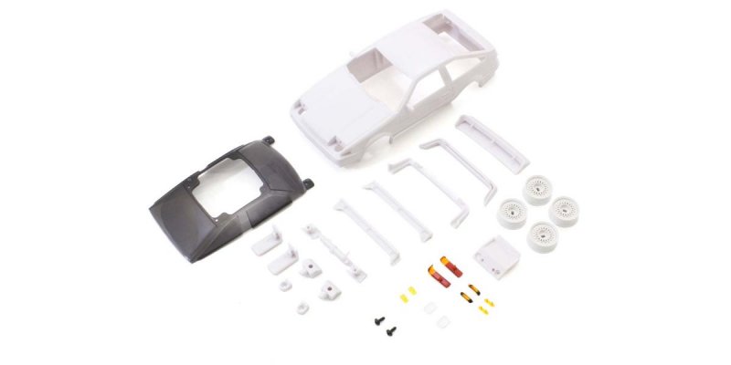 Kyosho MZN204 - Toyota TRUENO AE86 GTV White Body set w/Wheel