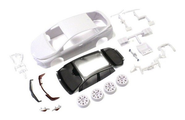 Kyosho MZN191 - Toyota Prus PHV White Body Set with Wheels