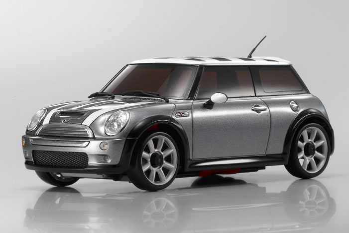 Kyosho MZX108CS - Auto Scale Collection - 1/28 Scale for Mini Cooper S (Dark Silver)