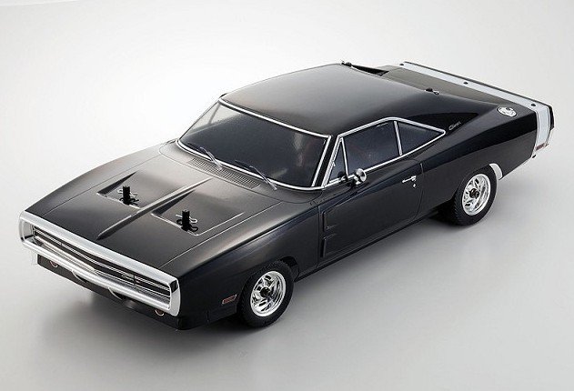 Kyosho #34052T2 - 1/10 1970 Dodge Charger Black with KT-231P FAZER Vei RS EP Readyset