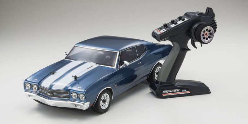 Kyosho 34053T2 - EP FAZER VEi 1970 Chevy(R) Chevelle(R) SSTM454 LS6 Fathom Blue 1/10 EP(BL) 4WD Readyset RTR