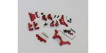 Kyosho MBW2013AR - Aluminum Hard Parts Set(Red/for MB-010)