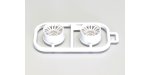 Kyosho MZH131W-W3B - Multi Wheel II W/Offset 3.0(White/RE30/2pcs)