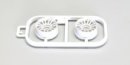 Kyosho MZH131W-N25 - Multi Wheel II N/Offset 2.5(White/RE30/2