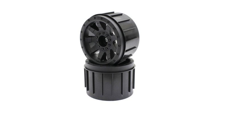 Kyosho NTH001BK - Wheel(Nitro Tracker/Black/2pcs)